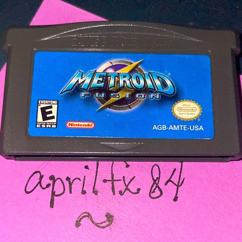 Nintendo Metroid Fusion Game Cartridge - Blue and Black
